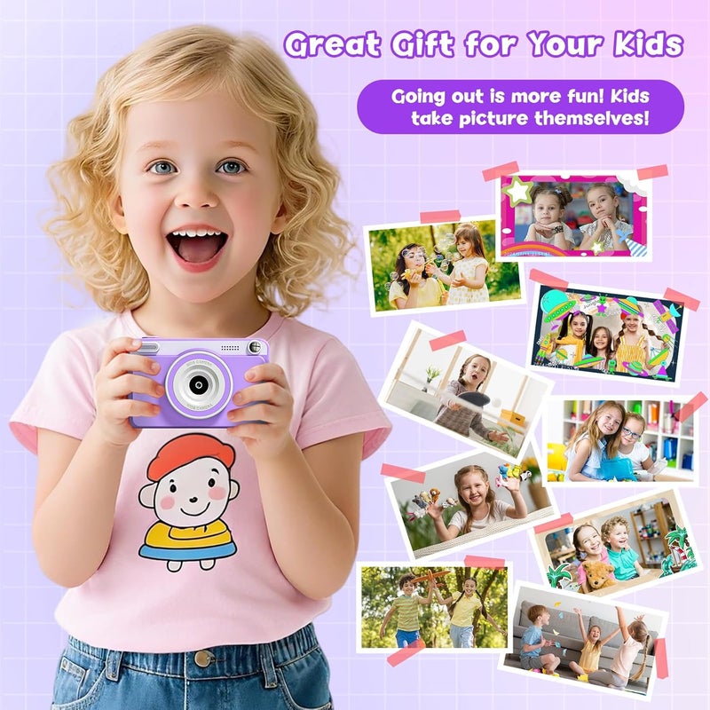 GREENKINDER Kids Instant Camera Gifts Toys - Mini Print Photo Paper Digital Cameras for 3 4 5 6 7 8 9 10 11 12 Year Old Girls Boys - Kid Christmas Birthday Gift Toy Age 3-5 5-7 7-8 8-10 10-12 Years Girl Boy - Image 2